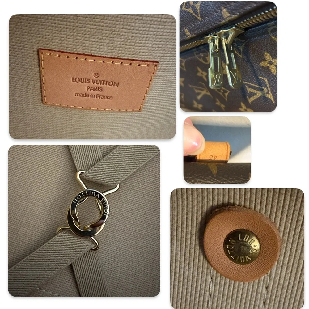 EUC [Louis Vuitton] Authentic Sirius 45 Travel Carryon Suitcase Bag Briefcase - Picture 13 of 16